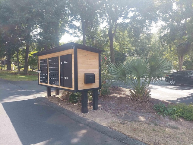 exterior space featuring mail boxes