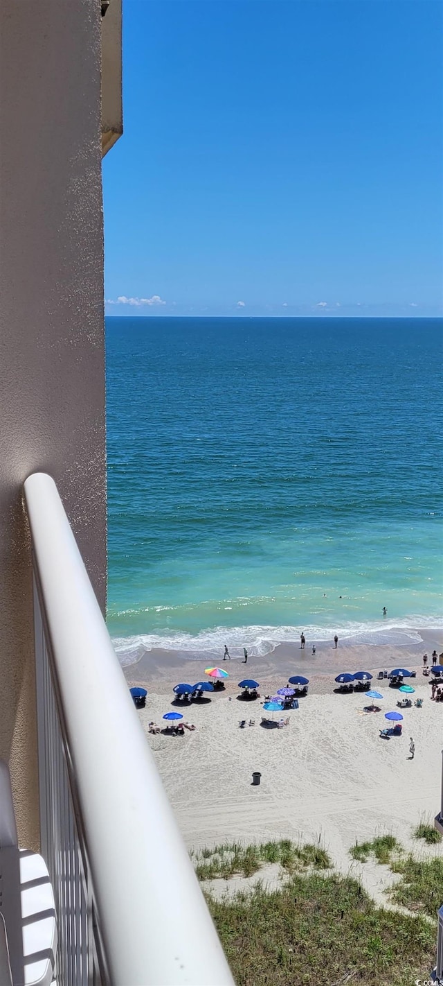 water view featuring a view of the beach