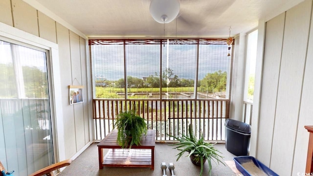 view of sunroom / solarium