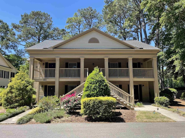 view of greek revival house