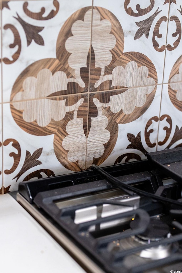 room details featuring gas stovetop