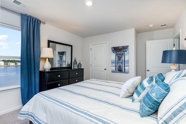 bedroom with carpet flooring