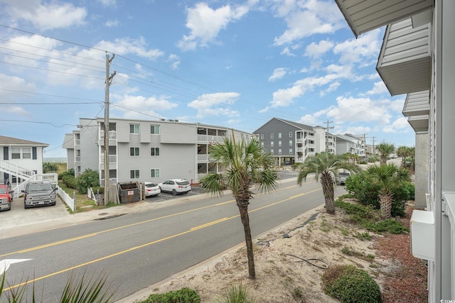 view of street with curbs and sidewalks