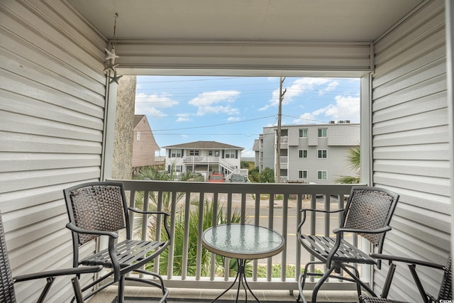 view of balcony