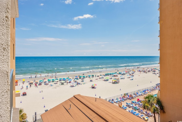 water view with a beach view