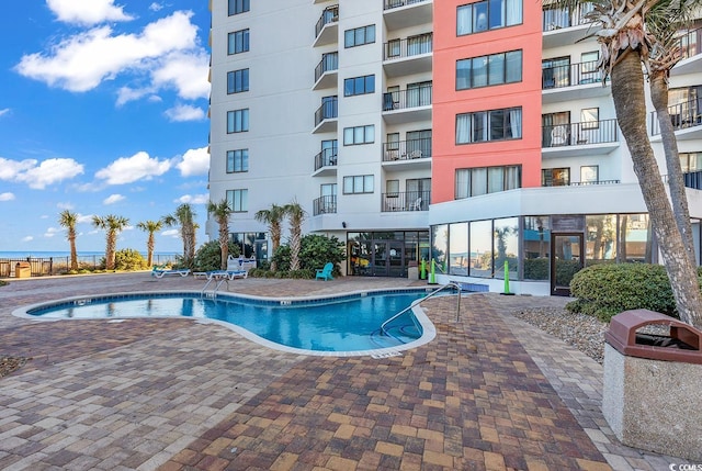 pool featuring a patio