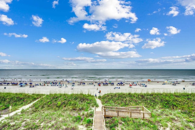 water view with a beach view