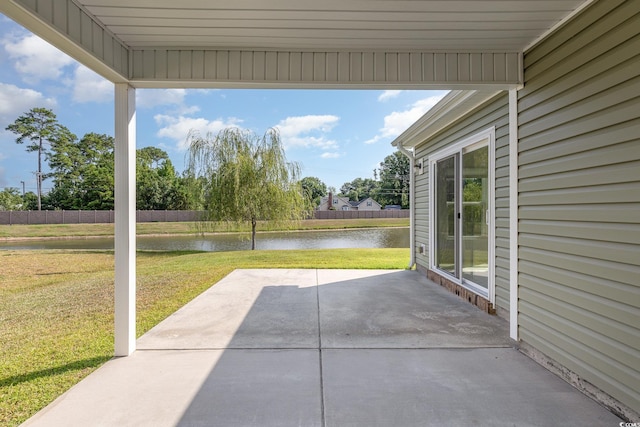 357 Cardita Loop, Myrtle Beach, SC 29588 - view of patio / terrace with a water view