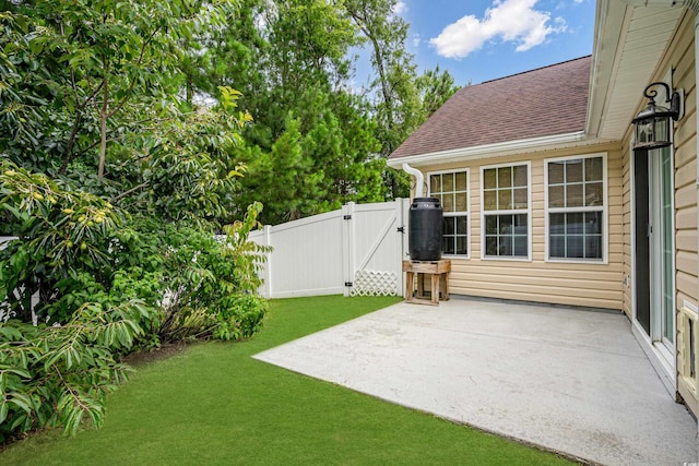 view of yard with a patio