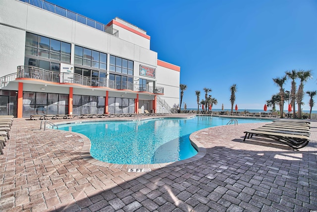 view of pool with a patio area