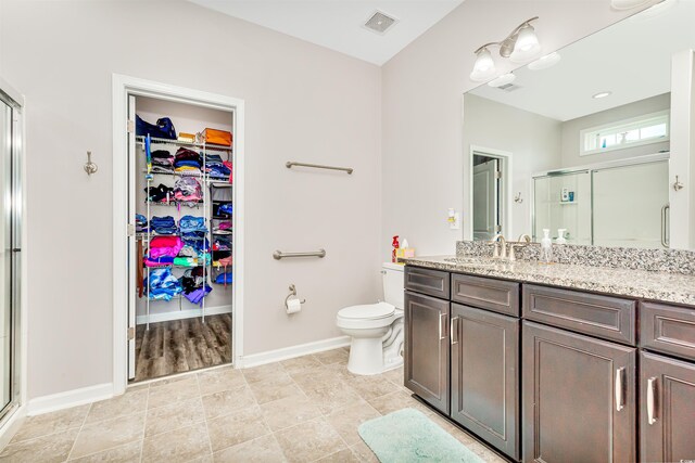 bathroom with walk in shower