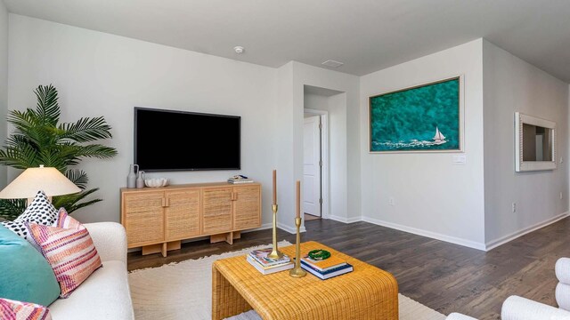149 Pampa Dr, Loris, SC 29569 - living room featuring dark wood-type flooring