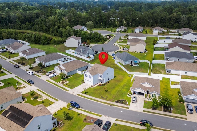 birds eye view of property featuring a residential view