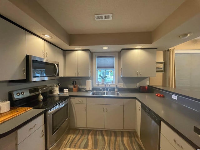 kitchen featuring appliances with stainless steel finishes and sink