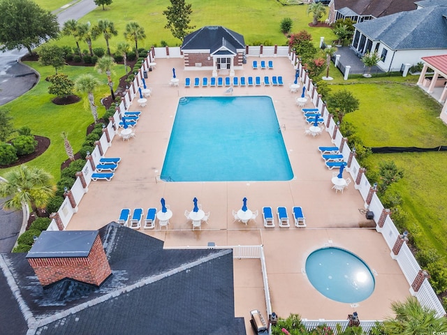 view of pool