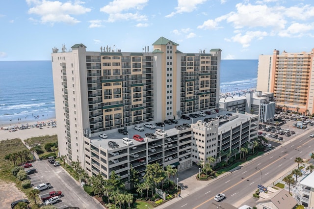 exterior space featuring a water view