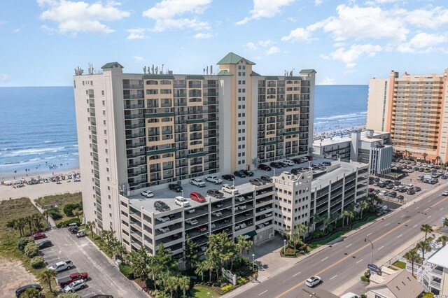 201 S Ocean Blvd Unit 1203, North Myrtle Beach, SC 29582 - exterior space with a water view, a view of city, and a beach view