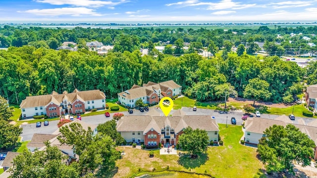 birds eye view of property featuring a residential view