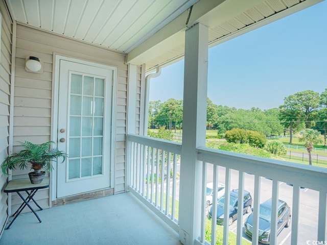 view of balcony