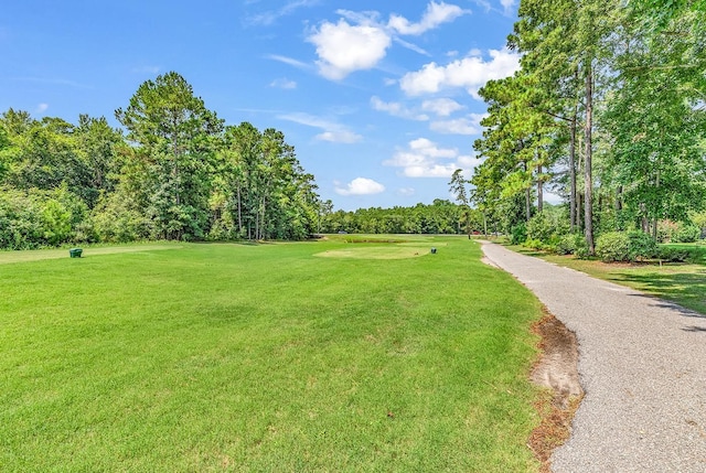 view of home's community featuring a lawn