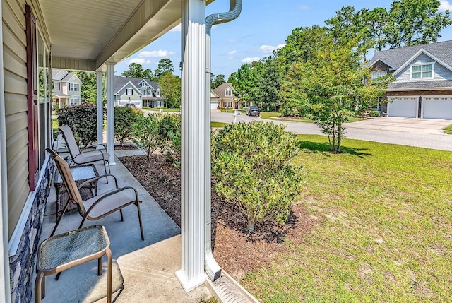 view of patio / terrace featuring covered porch