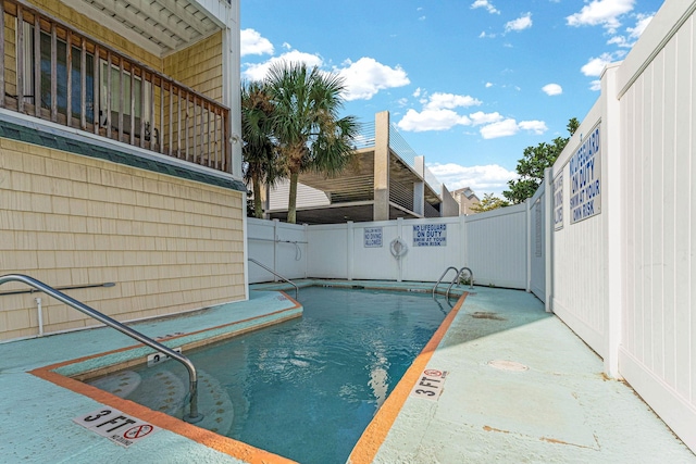 view of pool with a patio area