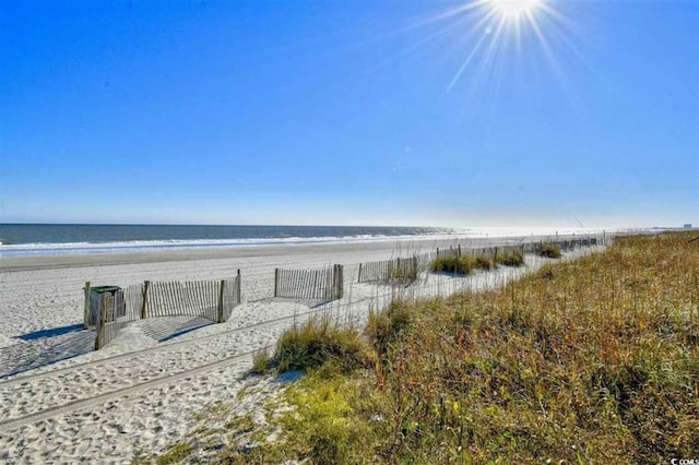 water view featuring a view of the beach