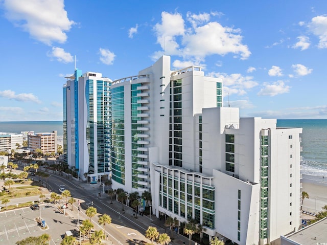 view of property with a water view