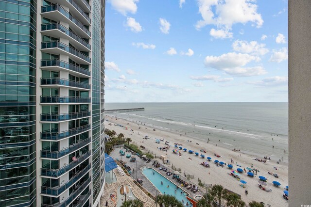 201 S Ocean Blvd Unit 1005, Myrtle Beach, SC 29577 - water view featuring a beach view