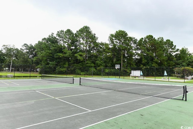 view of tennis court