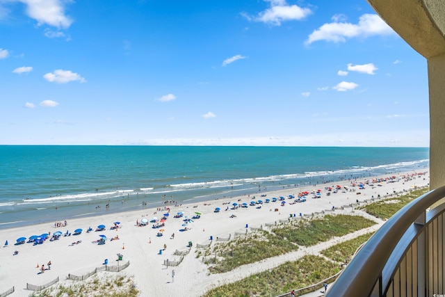 water view with a beach view