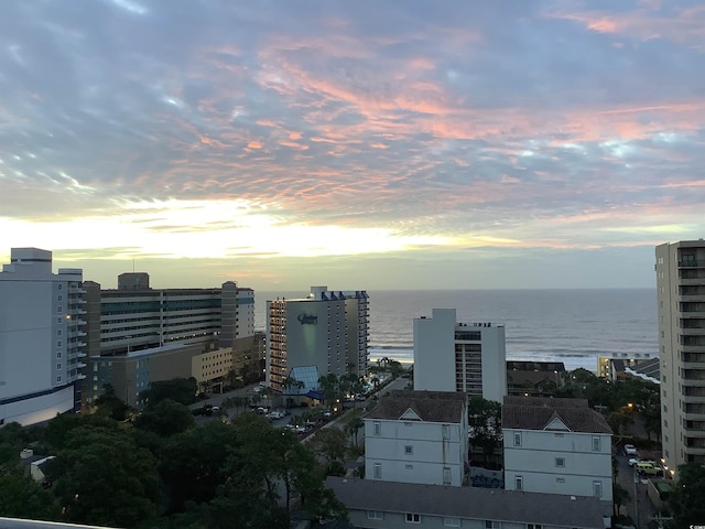 view of city featuring a water view