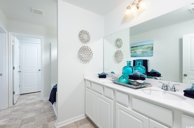 bathroom with vanity