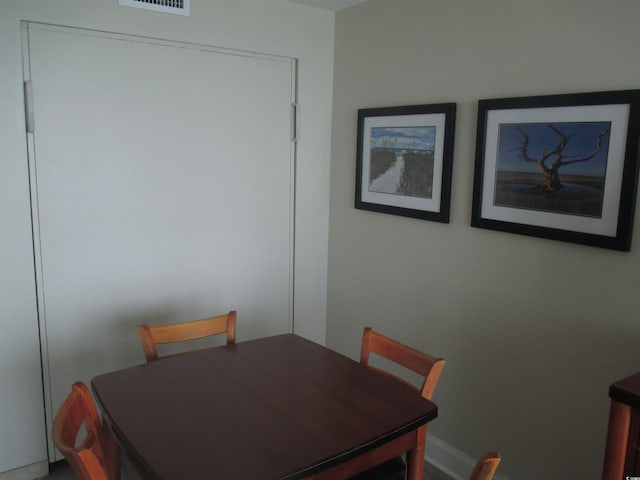 view of dining room