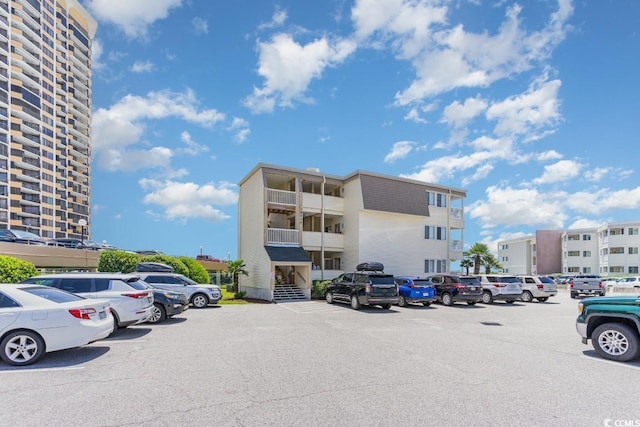 view of uncovered parking lot