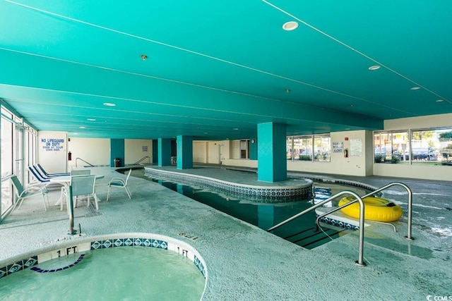 2701 S Ocean Blvd Unit 710, North Myrtle Beach, SC 29582 - indoor community pool featuring a patio