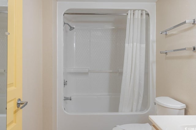 2701 S Ocean Blvd Unit 710, North Myrtle Beach, SC 29582 - bathroom with shower / tub combo and vanity