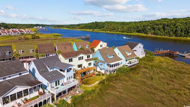 4524 Landing Rd, Little River, SC 29566 - aerial view of residential area featuring a nearby body of water
