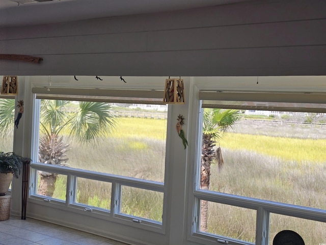 room details featuring a rural view