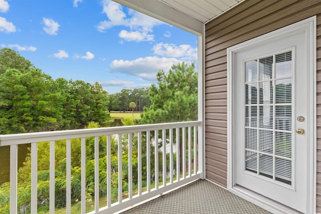 view of balcony