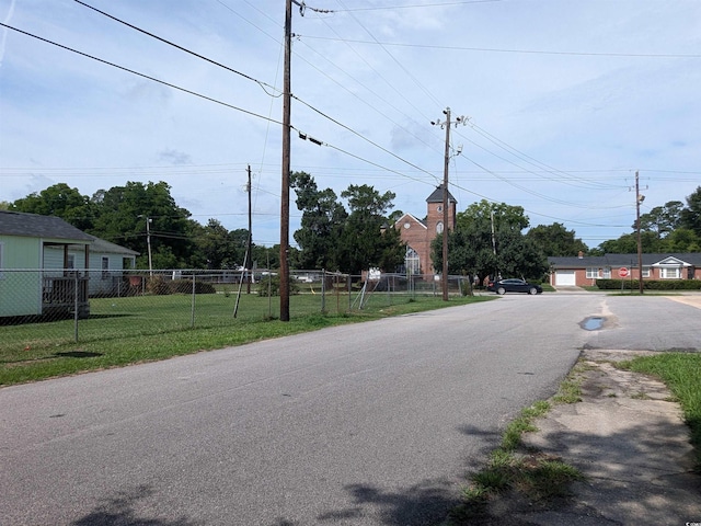 view of street featuring a residential view