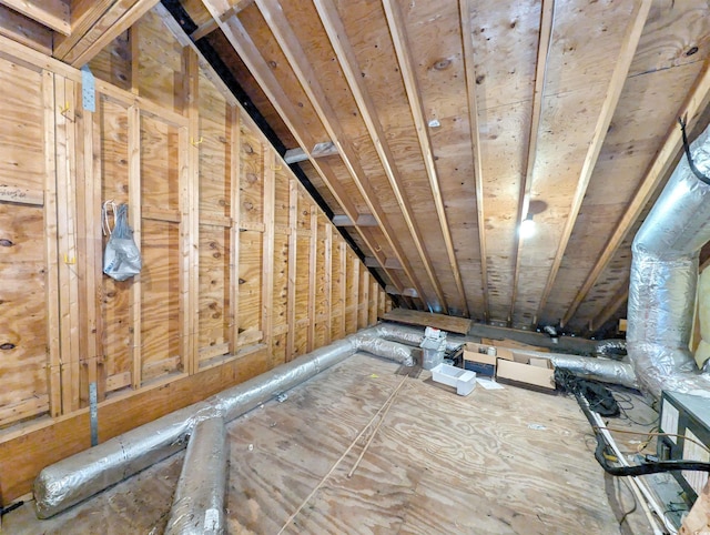 view of attic