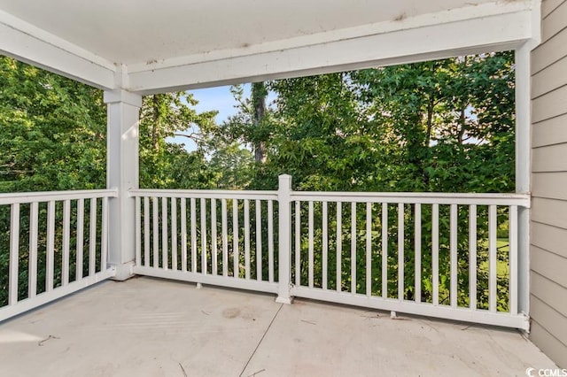 view of balcony