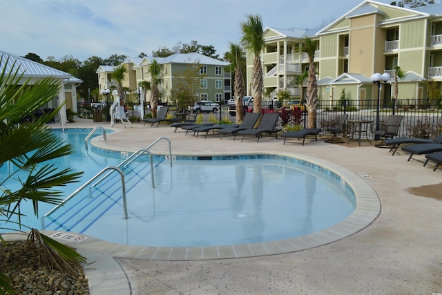 108 Hallandale Ln, Murrells Inlet, SC 29576 - community pool with fence and a patio area