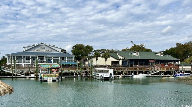 108 Hallandale Ln, Murrells Inlet, SC 29576 - dock area featuring a water view