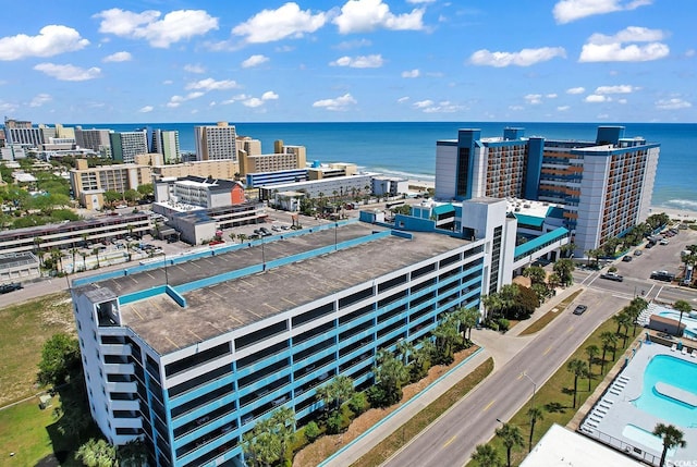 1501 S Ocean Blvd Unit 1150, Myrtle Beach, SC 29577 - drone / aerial view with a water view and a city view