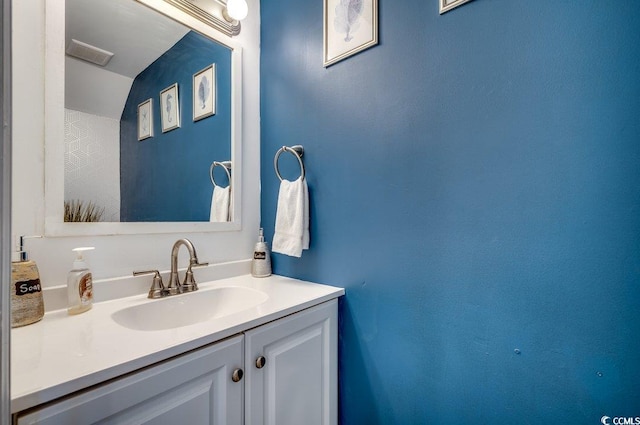 bathroom featuring vanity