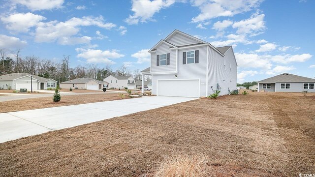 view of property exterior featuring a garage