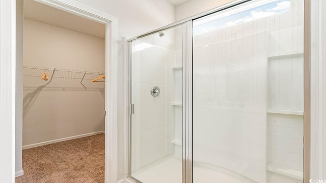 bathroom with walk in shower