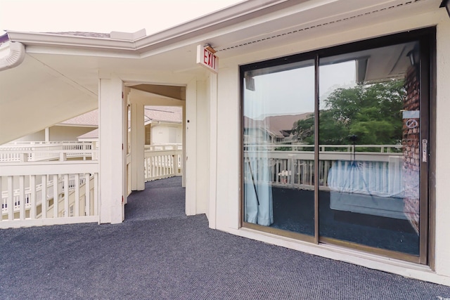 view of exterior entry